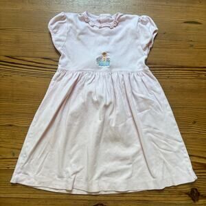 Light pink Noah's Arch embroidered short sleeve pima cotton girls‎ dress SIZE 4